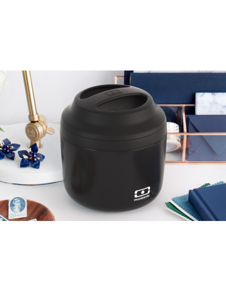 Lancheira térmica Monbento Element 550 ml, preto ônix