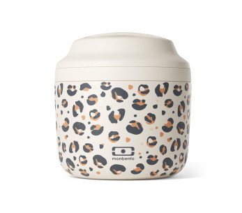 Monbento Element 550ml Leopard-Print Insulated Lunch Box