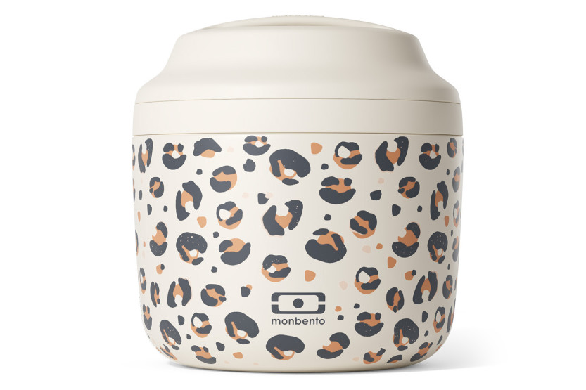 Monbento Element 550ml Leopard-Print Insulated Lunch Box