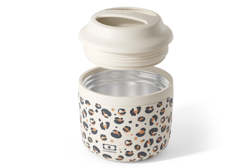 Monbento Element 550ml Leopard-Print Insulated Lunch Box