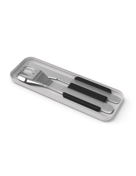Monbento Slim Box Black Travel Cutlery Set