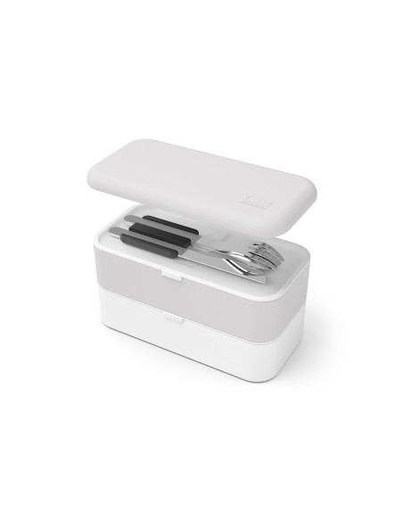 Monbento Slim Box Black Travel Cutlery Set