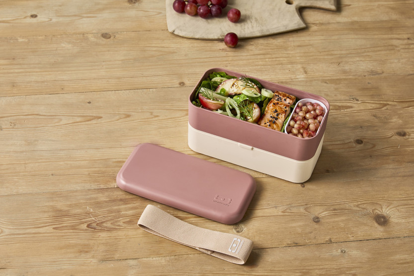 Monbento Original matboks 1 l, mokka-rosa
