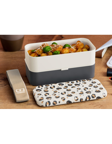 Matlåda Monbento Original 1L med leopardmönster