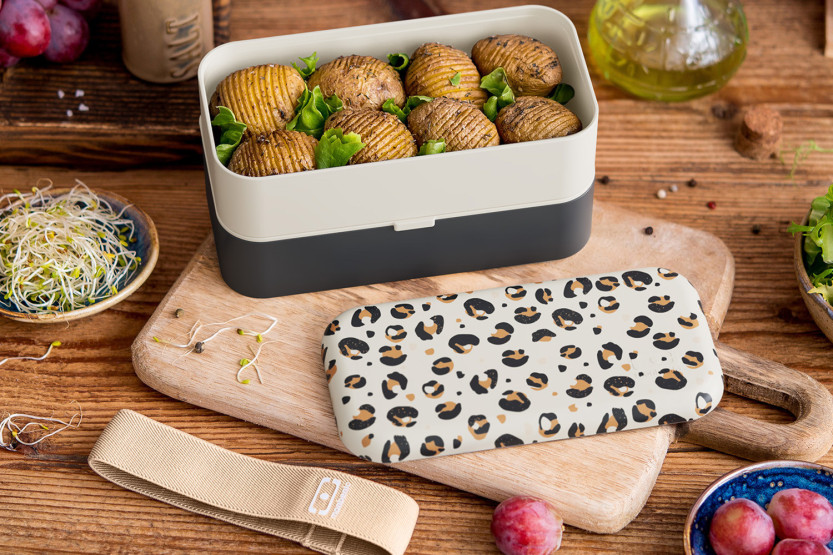 Monbento Original 1L Lunch Box with Leopard Print