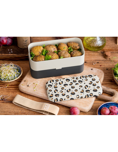 Monbento Original 1L Lunch Box with Leopard Print