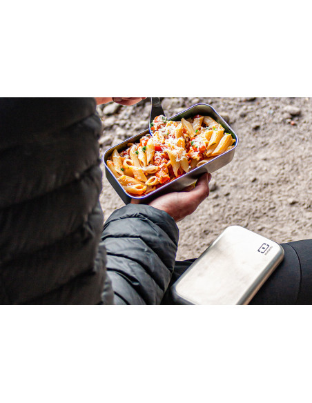 Monbento Sense Edelstahl-Lunchbox, 700 ml, grün