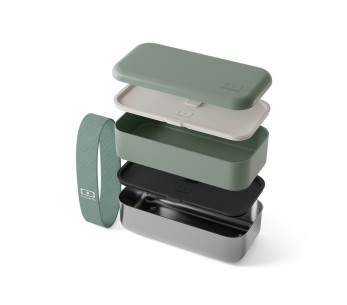 Fiambrera de acero inoxidable Monbento Sense Original de 1,2 l, color verde 2