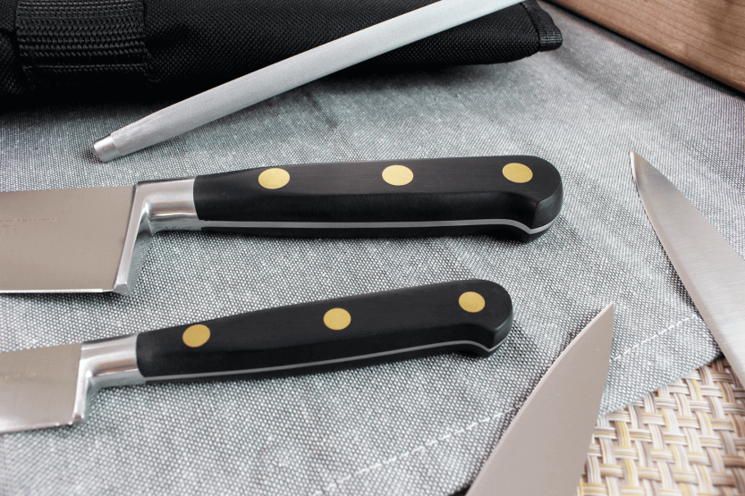 Valigetta portacoltelli Sabatier Chef 6 coltelli francesi + 1 forchetta + 1 acciaino