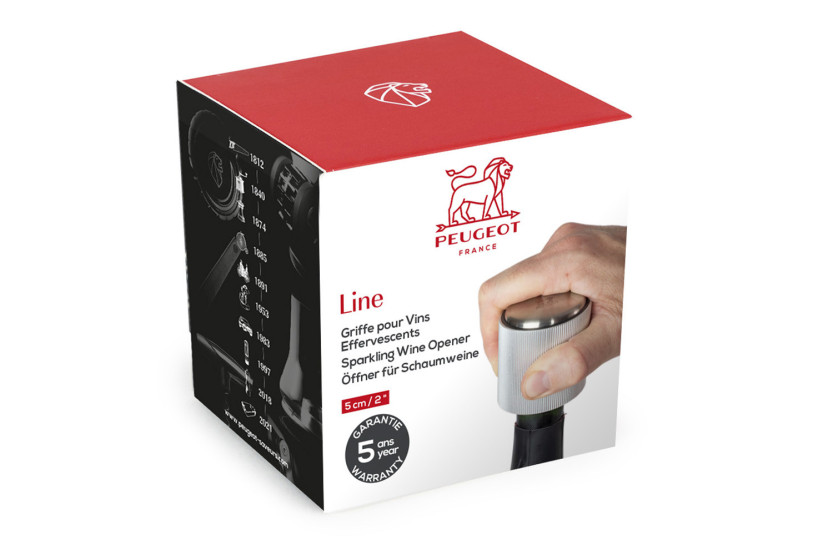 Peugeot Line champagneklør i aluminium, 5 cm