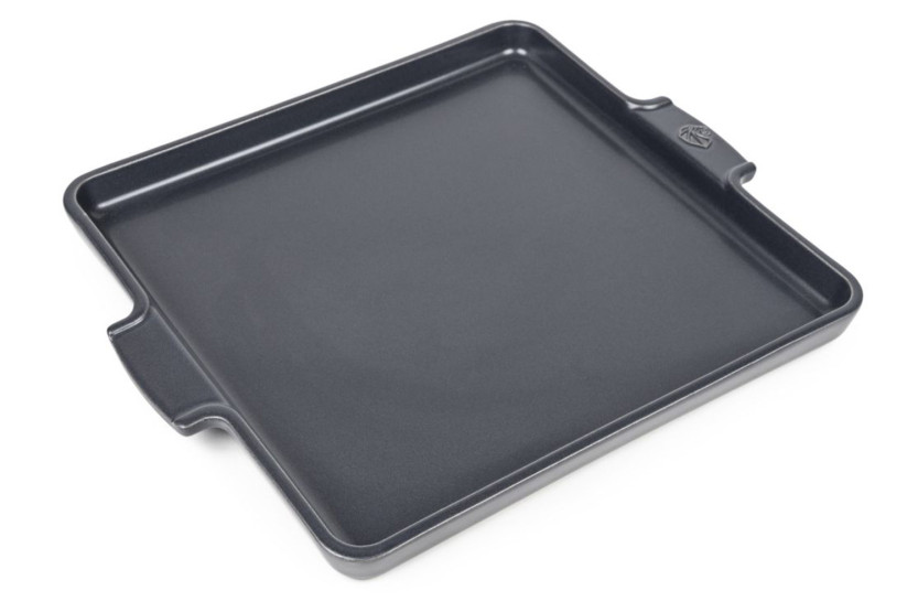 Bandeja de serviço quadrada Peugeot Appolia em cerâmica tipo ardósia, 32 cm