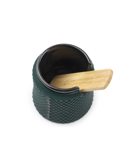 Peugeot Bali "Palais des Epices" Gift Set with a green cast-iron pepper mill and salt shaker