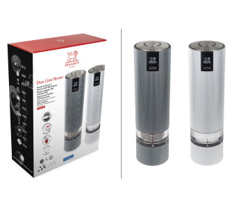 Peugeot Line Sense u'Select 20 cm elektrisk salt- og pepperkvern-sett