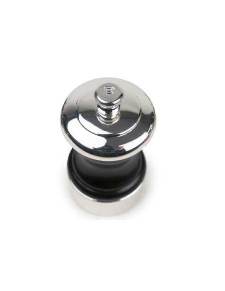 Macina pepe manuale Peugeot Palace in legno di faggio nero satinato e metallo argentato, 10 cm