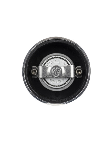 Peugeot Palace manuel peberkværn i sort, satineret bøgetræ og sølvfarvet metal, 10 cm