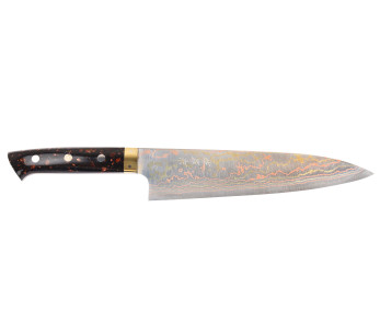 Takeshi Saji BS2 Rainbow -käsintehty japanilainen kokkiveitsi, 21 cm