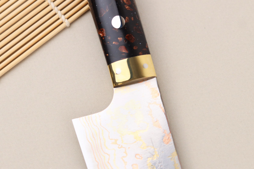 Takeshi Saji BS2 Rainbow 21 cm Handcrafted Japanese Chef's Knife