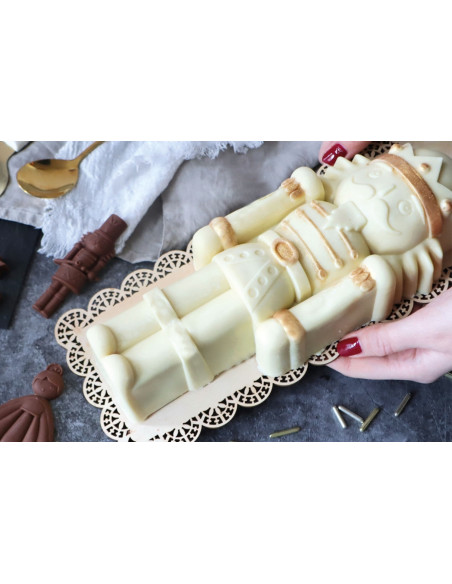 ScrapCooking 3D-silikonform i form av en ”Casse-Noisette”-julstam
