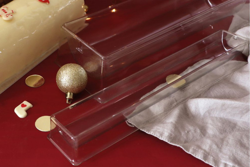 2 formas de encaixe Scrapcooking para tronco de Natal de 30 cm