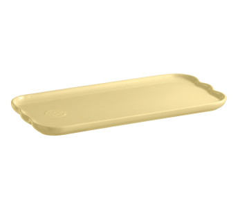 Emile Henry Madeleine kageform i keramik, 31,5 x 15 x 2 cm, Vanilje
