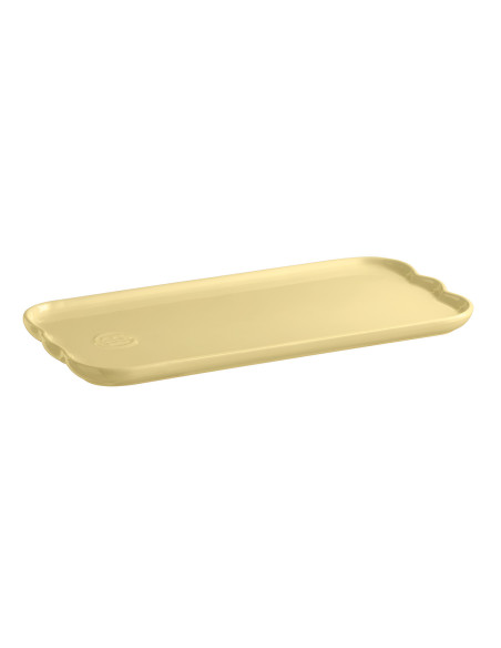 Forma para bolos Emile Henry Madeleine em cerâmica 31,5 x 15 x 2 cm Baunilha
