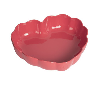 Emile Henry Madeleine-hjerteform i keramik, 26,5 x 24,5 x 6,5 cm, farve: Rose Candy