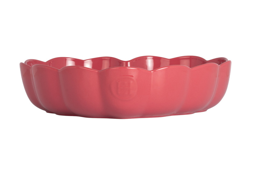 Emile Henry Madeleine Heart-Shaped Ceramic Mold, 26.5 x 24.5 x 6.5 cm, Candy Pink
