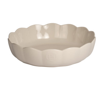 Molde redondo Emile Henry Madeleine de cerámica, 27 cm, arcilla
