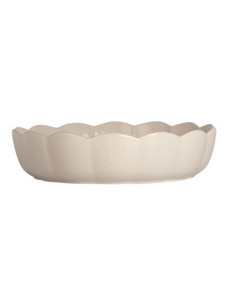 Emile Henry Madeleine rund keramisk form, 27 cm, Argile