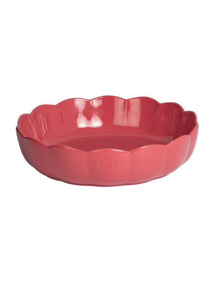 Emile Henry Madeleine Round Ceramic Mold, 27 cm, Candy Pink