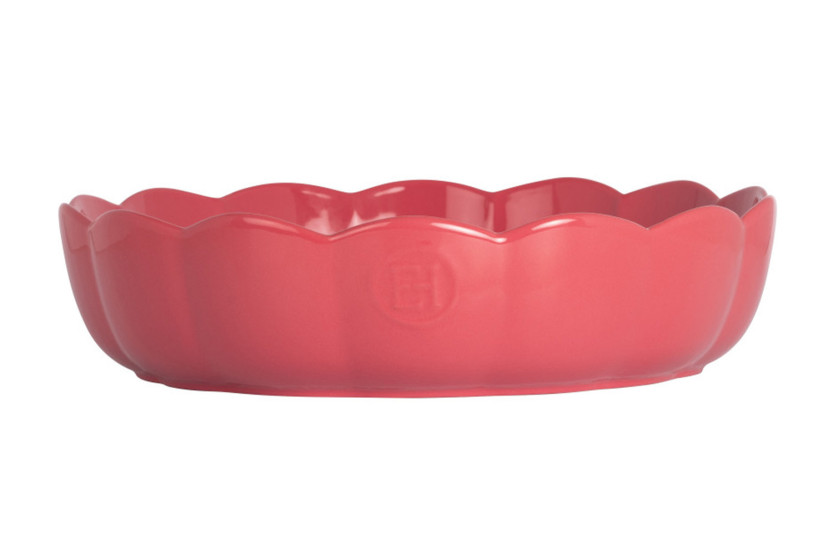 Emile Henry Madeleine rund keramisk form, 27 cm, Rose Candy