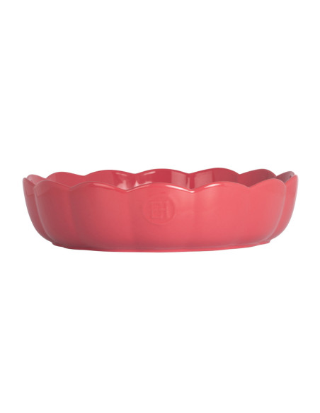 Emile Henry Madeleine rund keramisk form, 27 cm, farve: Rose Candy