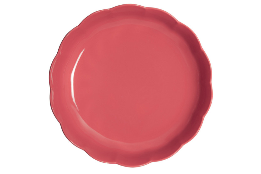 Emile Henry Madeleine rund keramisk form, 27 cm, farve: Rose Candy