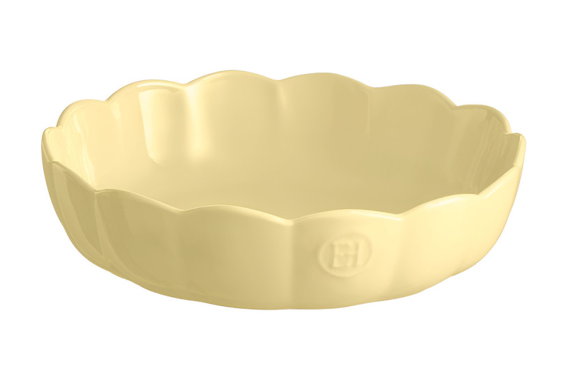 Emile Henry Madeleine Round Ceramic Mold, 27 cm, Vanilla
