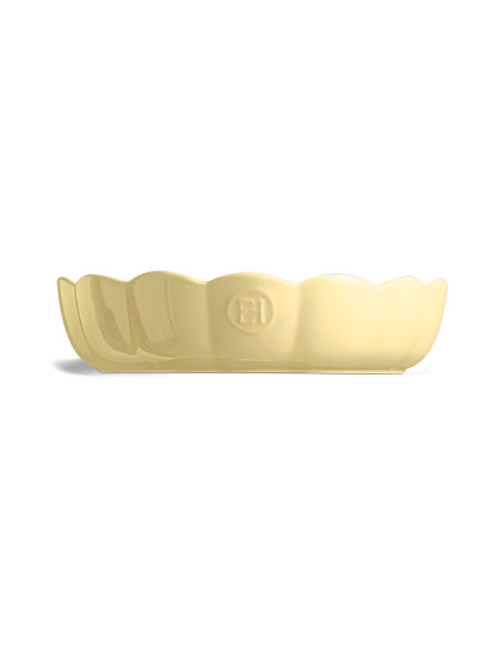Emile Henry Madeleine Round Ceramic Mold, 27 cm, Vanilla