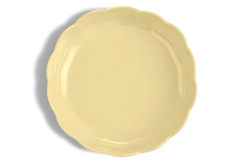 Emile Henry Madeleine ronde keramische bakvorm, 27 cm, vanille