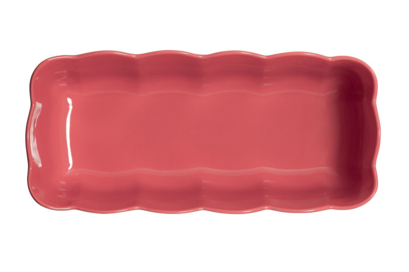 Emile Henry Madeleine-Kuchenform aus Keramik, 28,5 x 13 x 9 cm, Farbe: Rose Candy