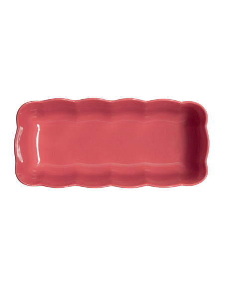 Emile Henry Madeleine Ceramic Cake Pan, 28.5 x 13 x 9 cm, Candy Pink