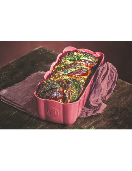 Emile Henry Madeleine-kageform i keramik, 28,5 x 13 x 9 cm, farve: Rose Candy