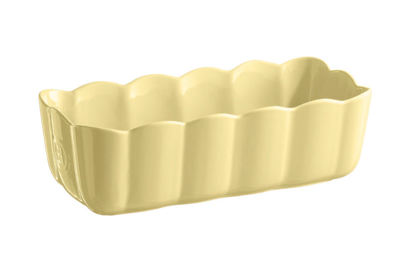 Emile Henry Madeleine-cakevorm van keramiek, 28,5 x 13 x 9 cm, vanille