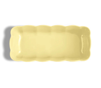 Forma para bolo Emile Henry Madeleine em cerâmica 28,5 x 13 x 9 cm, baunilha 2