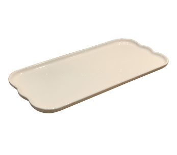 Emile Henry Madeleine-cakevorm van keramiek, 31,5 x 15 x 2 cm, klei