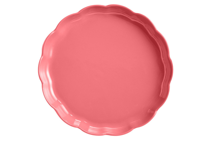Emile Henry Madeleine rund tærteform i keramik, 31 cm, farve: Rose Candy