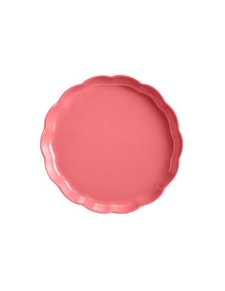 Molde redondo para tartas Emile Henry Madeleine, de cerámica, 31 cm, color rosa Candy