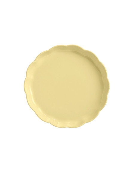 Piatto rotondo per torte Emile Henry Madeleine in ceramica, 31 cm, Vaniglia