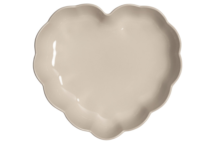 Molde de cerámica «Madeleine» con forma de corazón de Emile Henry, 26,5 x 24,5 x 6,5 cm, arcilla