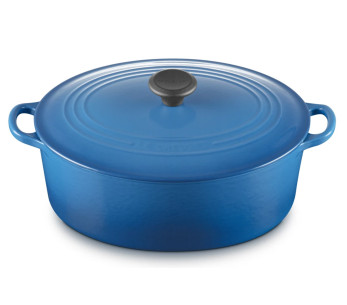 Oval gryte i emaljert støpejern, Le Creuset Signature 31 cm, Marseille