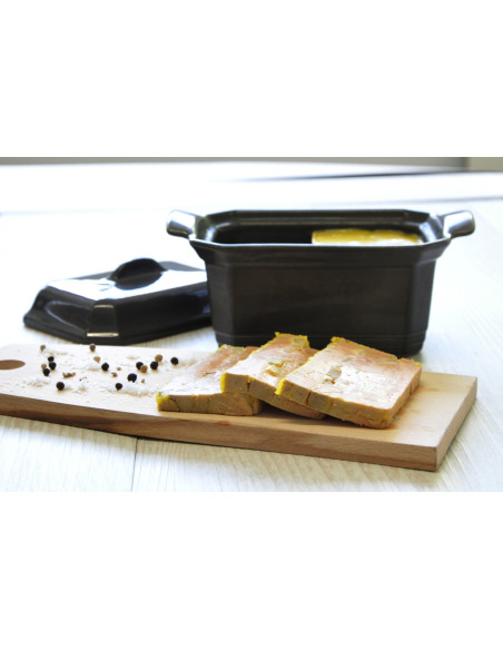 Terrina de foie gras Emile Henry de 0,6 L em cerâmica com prensa - Trufa