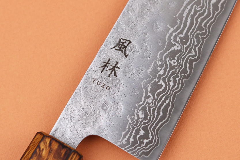 Håndlaget japansk kokkekniv, 24 cm, Yuzo Enju Damas 440C