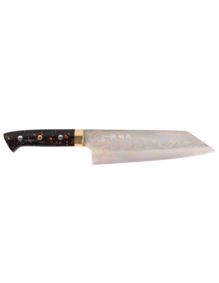 Faca Bunka japonesa artesanal de 16,5 cm, de Takeshi Saji, modelo BS2 Rainbow